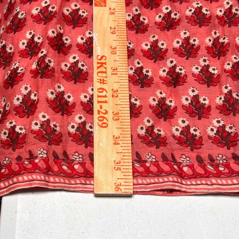 J.Crew Cabana Mini Dress M NWT Ramie Block Print Coral Floral Slip $198 - Picture 11 of 16